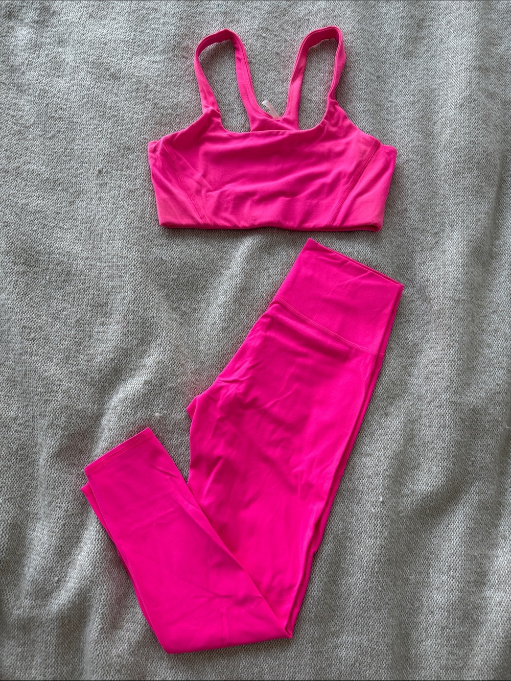 Free People FP Movement Hot Pink Women's Seamless Sports Bra & Legging Set